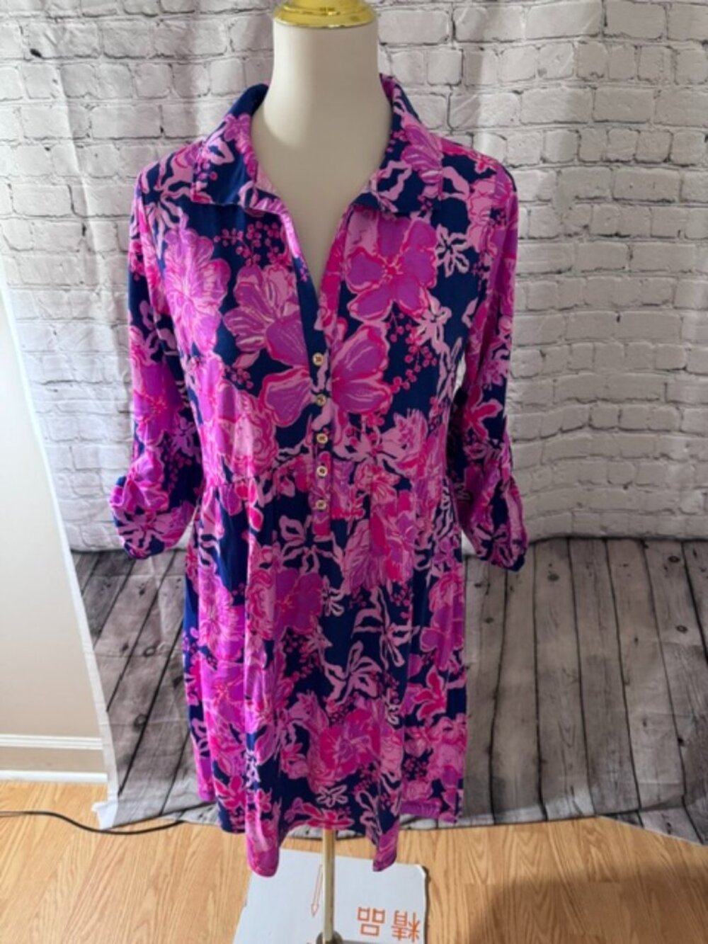 NWT Lilly Pulitzer Saralyn Dress Starlight Navy Floral Small